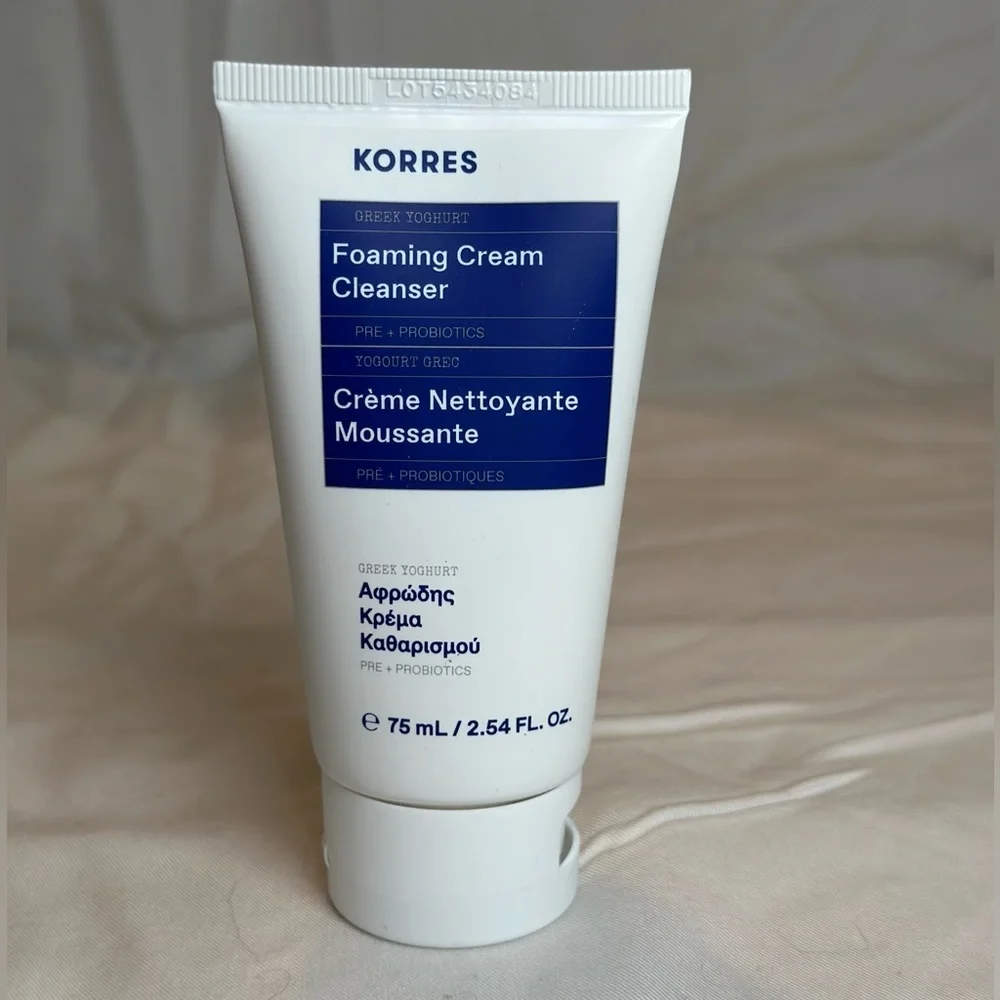 🆕 KORRES Mini Greek Yoghurt Foaming Cream Cleanser 75 mL NIB